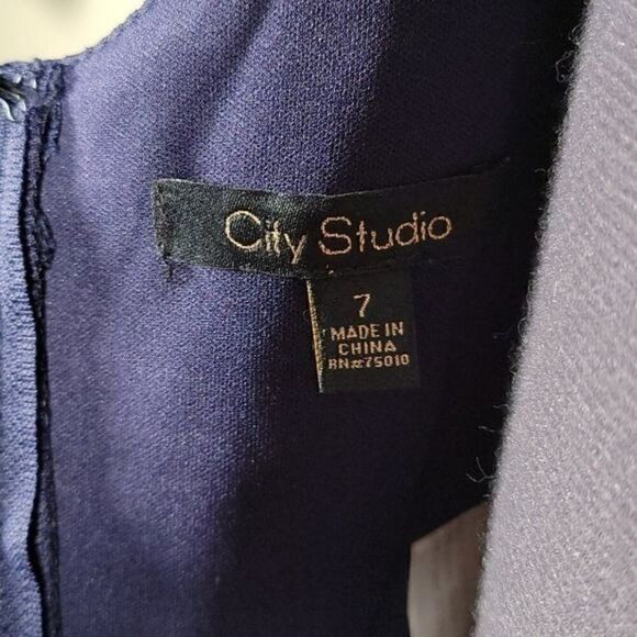 NWOT City Studio Sleeveless Mini Dress Sz 7 - Picture 9 of 12
